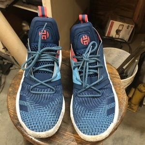 Adidas James Harden Vol. 2 Size 13 Blue cyan red